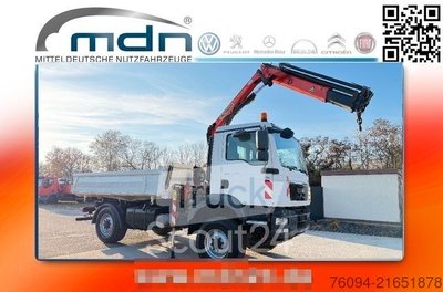 Kipper LKW MAN TGM 13.250 4x4 KRAN FUNK AHK single bereift gebraucht