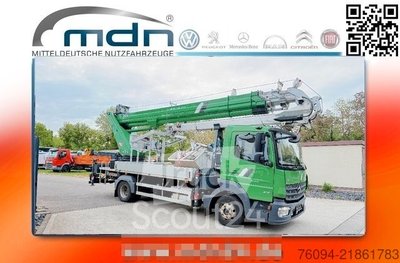Autokran MERCEDES-BENZ Atego 816 Dachdecker Kran BÖCKER 37/4000 Korb gebraucht