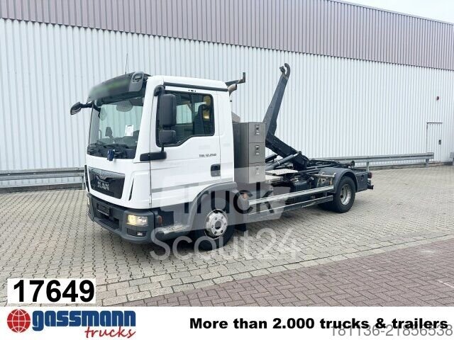Abrollkipper MAN TGL 12.250 4x2 BL, Palfinger Abroller P 07-25MPA, gebraucht