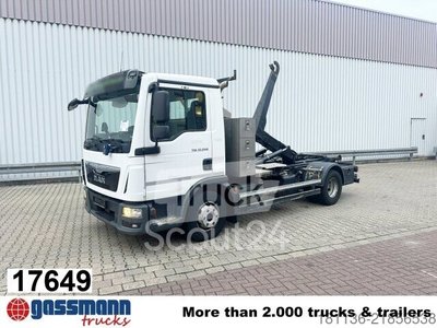Abrollkipper MAN TGL 12.250 4x2 BL, Palfinger Abroller P 07-25MPA, gebraucht