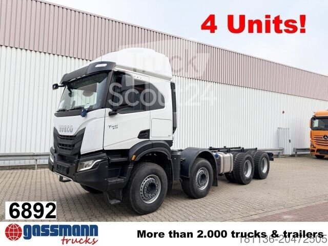 LKW-Fahrgestell Iveco T-Way AT410T51/58 8x4, Retarder, Nebenantrieb, 3x neu