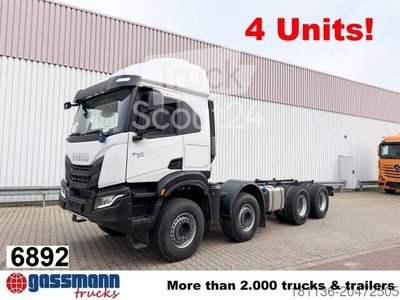 LKW-Fahrgestell Iveco T-Way AT410T51/58 8x4, Retarder, Nebenantrieb, 3x neu