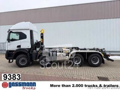 Abrollkipper Iveco T-Way AT410T51/58 8x4, Retarder, 4x VORHANDEN! neu