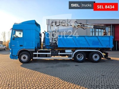 Abrollkipper DAF AS105XF / Lenkachse / ATLAS AK 85.2 A2 / KRAN gebraucht