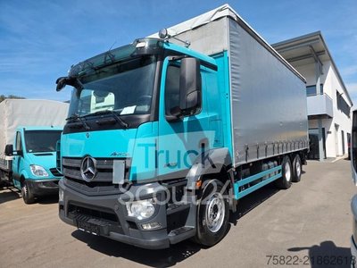 LKW mit Pritsche & Plane MERCEDES-BENZ Antos 2536 / Schiebe Plane / WENIG KM gebraucht