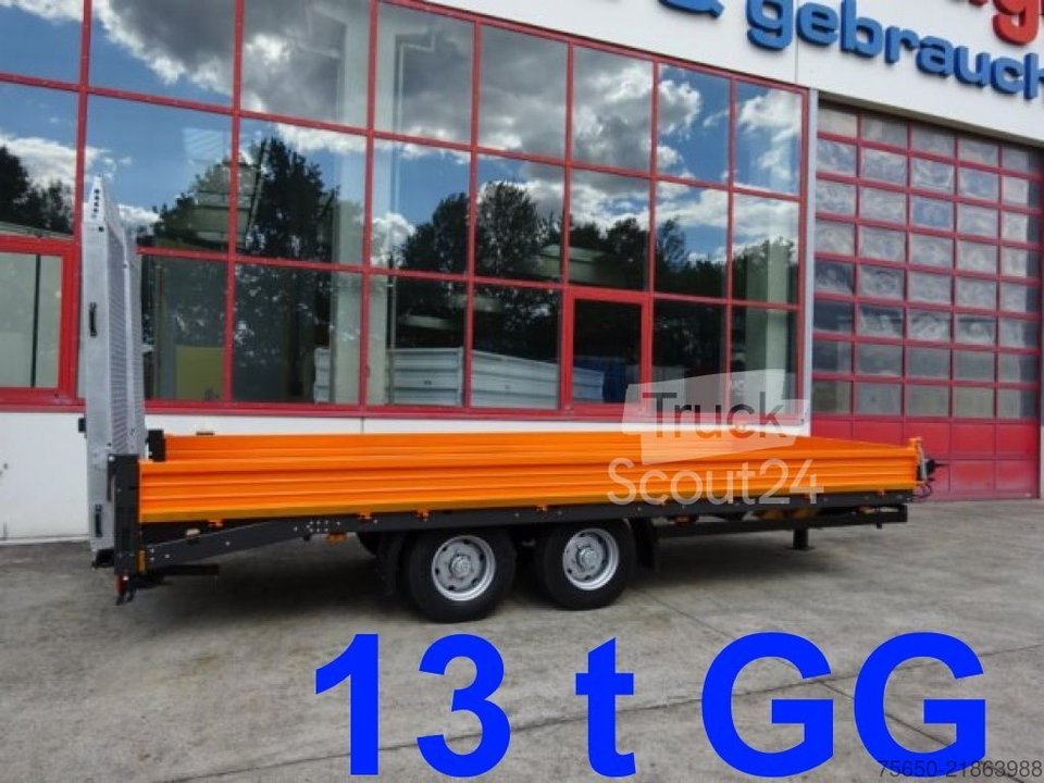 Tieflader Anhänger Möslein TTT 13- 6,28 Orange  Neuer Tandemtieflader 13 t GG neu
