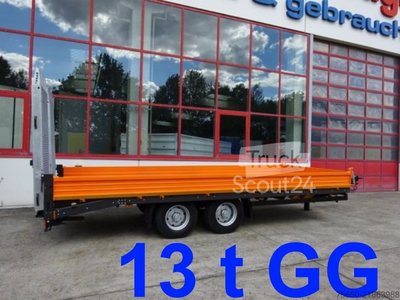 Tieflader Anhänger Möslein TTT 13- 6,28 Orange  Neuer Tandemtieflader 13 t GG neu
