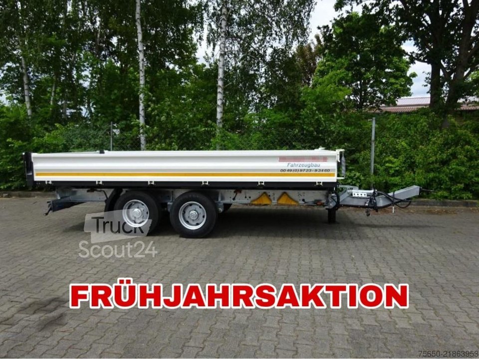 Kippanhänger Möslein TTD11 weiß  neuer Tandem 3- Seitenkipper Tieflader-- Neufahrzeug -- neu