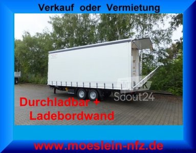 Anhänger mit Pritsche & Plane Möslein TPS 11 DL 7,30  neuer Planenanhänger, Ladebordwand + Durchladbar neu