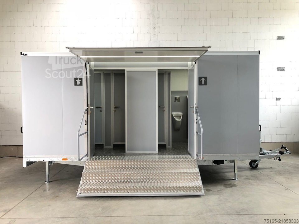 Toilettenwagen Rosemeier VE 3 Damen, 1 Herren, 4 Urinale Toilettenanhänger neu