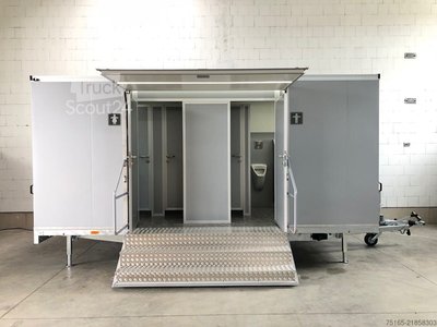 Toilettenwagen Rosemeier VE 3 Damen, 1 Herren, 4 Urinale Toilettenanhänger neu