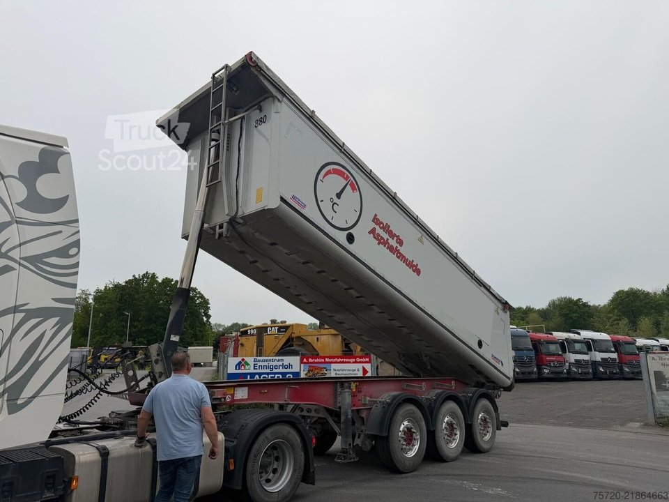 Kipper Auflieger Schmitz SCB S3D Liftachse Scheibenbremse deck-Getreideschieber gebraucht