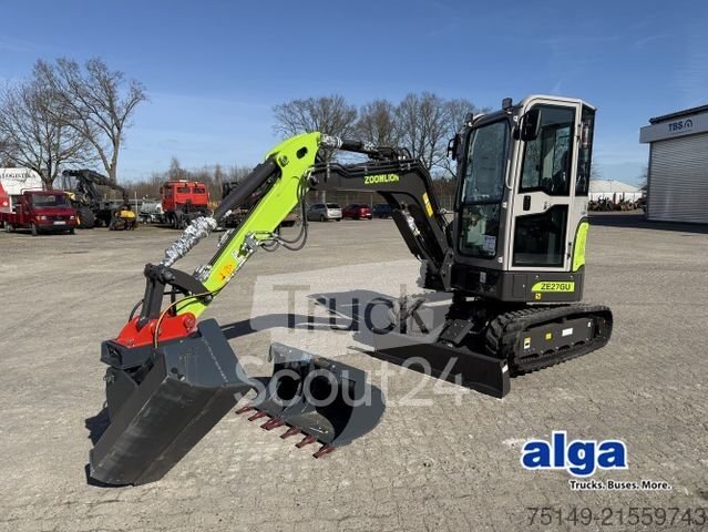 Minibagger Zoomlion ZE27GU, Greifer u. Hammerhydr.,Klima,CE gebraucht