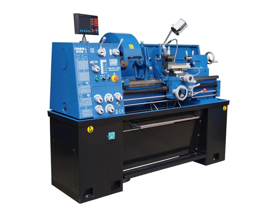 HBM 400 X 1000 DRO Leit- und Zugspindeldrehmaschine