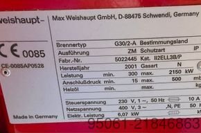 Weishaupt G30 /// 2100 kw G30/2-A /// 2100kw