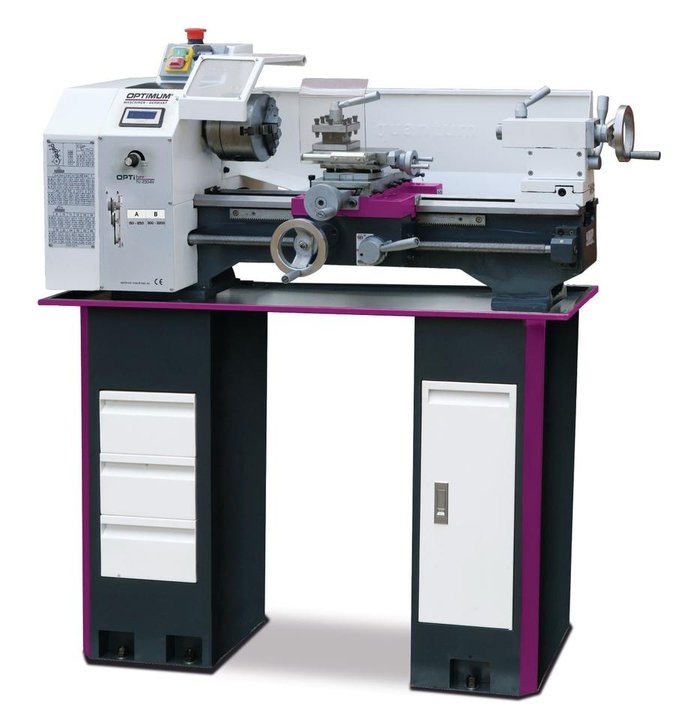 Optimum lathe OPTIturn TU 2304 V, electronically adjustable