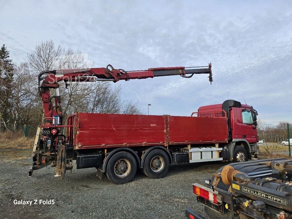 LKW mit Pritsche (offen) Mercedes-Benz 2644 6x4 BL Kran Funk Retarder gebraucht