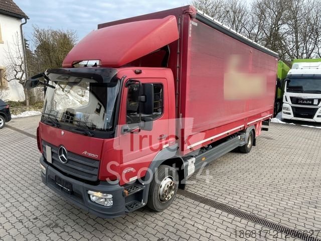LKW mit Pritsche & Plane MERCEDES-BENZ Atego 1223 BL LBW 1,5to Schiebeplane Klimaanlage gebraucht