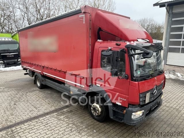 LKW mit Pritsche & Plane MERCEDES-BENZ Atego 1223 BL LBW 1,5to Schiebeplane li+re Klima gebraucht