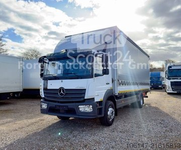 LKW mit Pritsche & Plane MERCEDES-BENZ 1530L Atego E6C, Klima, Automatik, AHK, LBW 1.5t gebraucht