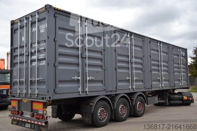 Auflieger-Wechselfahrgestell  Seecontainer 40 ft / 5 Door High Cube neuwertig gebraucht