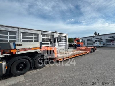 Tieflader-Sattelauflieger GOLDHOFER STZ-VL-2-24/80A Flachbett abfahrbarer Hals gebraucht