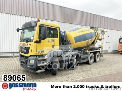 Mobile Betonmischanlage MAN TGS 32.420 8x4 BB, Betonmischer Stetter ca. 9m  gebraucht