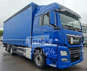 LKW mit Pritsche & Plane MAN TGX 26.500 6x2-2 LL Navi ACC Edscha LBW 2000kg gebraucht