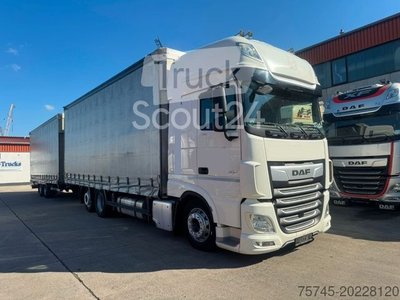 LKW mit Pritsche & Plane DAF XF 480**2 X TANK*SUPER SPACE CAP*KOMPLETT gebraucht