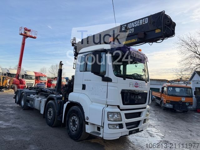Abrollkipper MAN TGS 35.440 8X2-4BL, Hiab Jonsered J1820-79A gebraucht