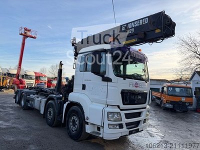 Abrollkipper MAN TGS 35.440 8X2-4BL, Hiab Jonsered J1820-79A gebraucht