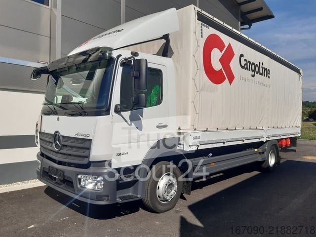 LKW mit Pritsche & Plane MERCEDES-BENZ Atego 1224L LBW AHK GSR Abbiegeassistent gebraucht