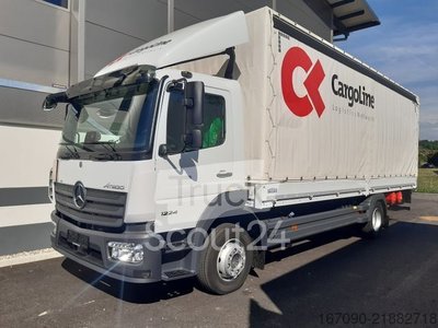LKW mit Pritsche & Plane MERCEDES-BENZ Atego 1224L LBW AHK GSR Abbiegeassistent gebraucht