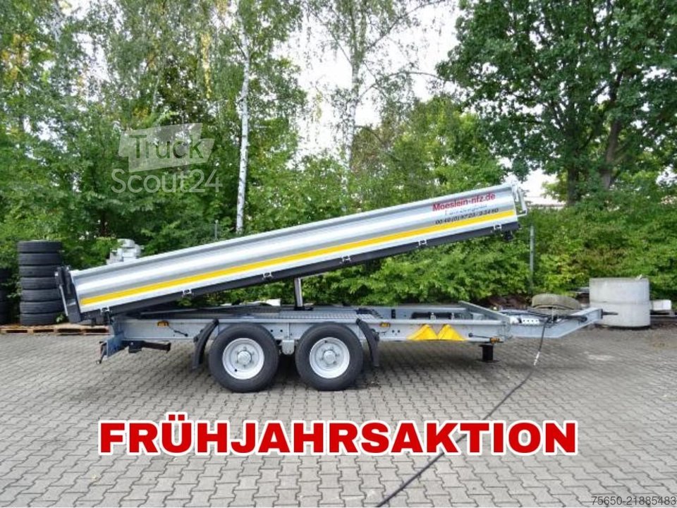 Kippanhänger Möslein TTG 11 Verzinkt  neuer Tandem 3- Seitenkipper Tieflader-- Neufahrzeug -- neu