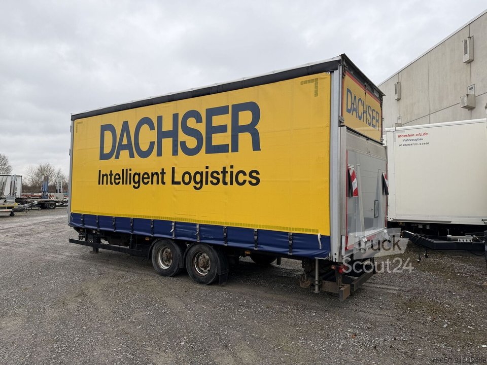 Anhänger mit Pritsche & Plane Möslein TPS 105 D-L  Tandemplane Ladebordwand + Durchladbar gebraucht