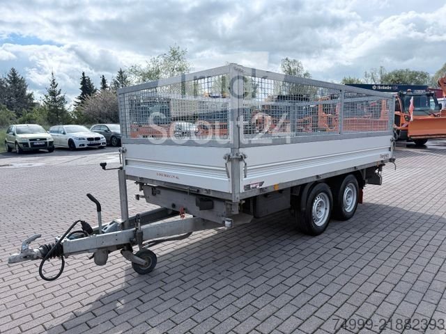 Dreiseitenkipper Anhänger PONGRATZ 3-SKS 3600/17 , Kipper,Funk, Rampen, Laubgitter, gebraucht