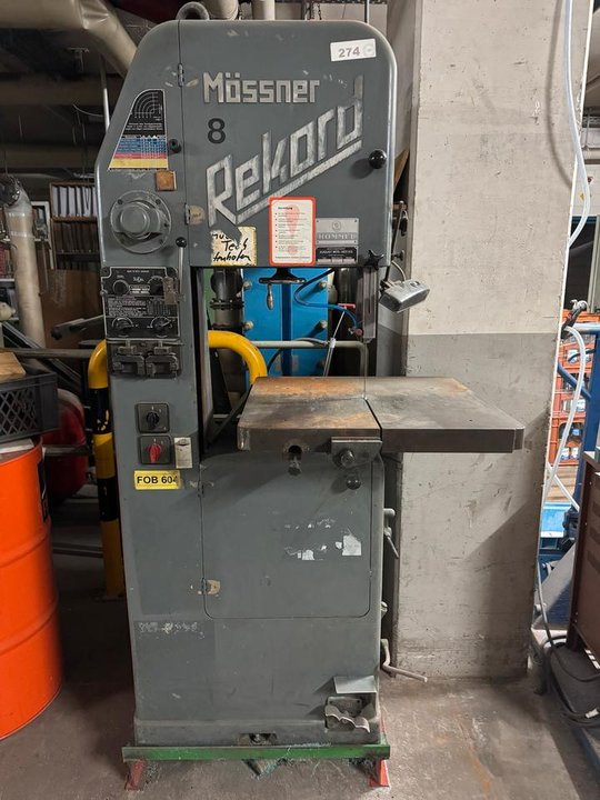 Mössner Record 8 Vertical Band Saw for Metalworking