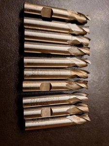 10St. HSS Fräser Bohrnutenfräser 3Schneider 9.23mm, Schaft 10mm