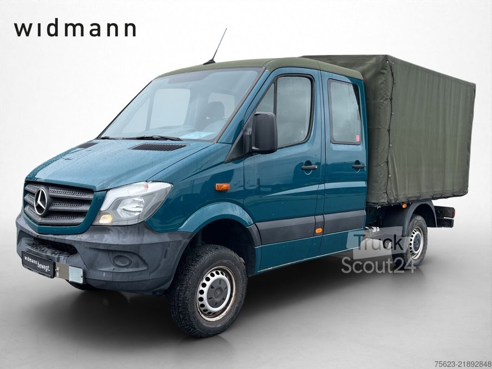 Транспортер с Pritsche & Plane Mercedes-Benz Sprinter 316 CDI 4x4 Doka Pri/Pla Klima Standh. AHK используется