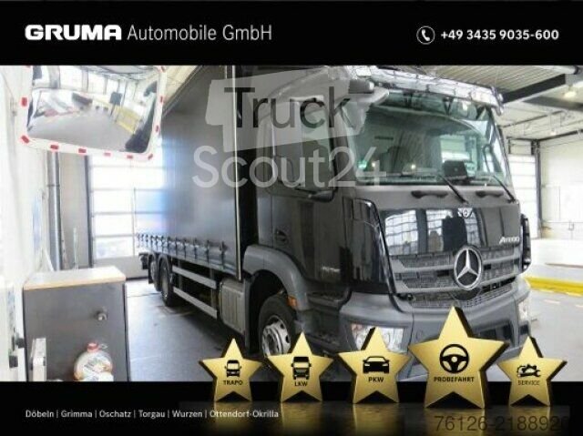 LKW mit Pritsche & Plane Mercedes-Benz Actros 2536L 6x2 Lenkachse/LBW/Vollluftfederung gebraucht