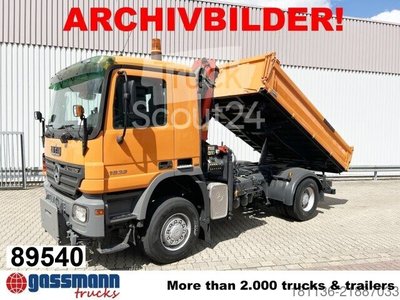 Kipper LKW Mercedes-Benz Actros 1832 AK 4x4, Winterdienstaustattung, Kran gebraucht