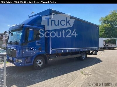 LKW mit Pritsche & Plane MAN TGL (TG3) 12.250 4x2 BL CH Plane, Walther, LBW gebraucht