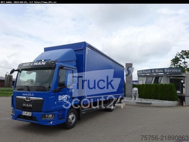 LKW mit Pritsche & Plane MAN TGL (TG3) 12.250 4x2 BL CH Plane, Walther, LBW gebraucht