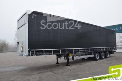 Auflieger mit Pritsche & Plane SCHMITZ CARGOBULL Varios Hubdach Liftachse XL-Zertifikat MIETE neu