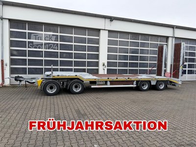 Tieflader Anhänger Möslein T 4 VB H2  neuer 4 Achs Tieflader hydraulischen Rampen neu
