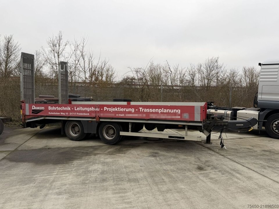 Low load trailer tt 19 t Tandem depth loader used