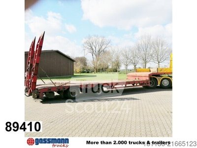Tieflader-Sattelauflieger ES-GE 2 STL-38-1N-R, hydr. Rampen, Verbr. auf 3m, gebraucht
