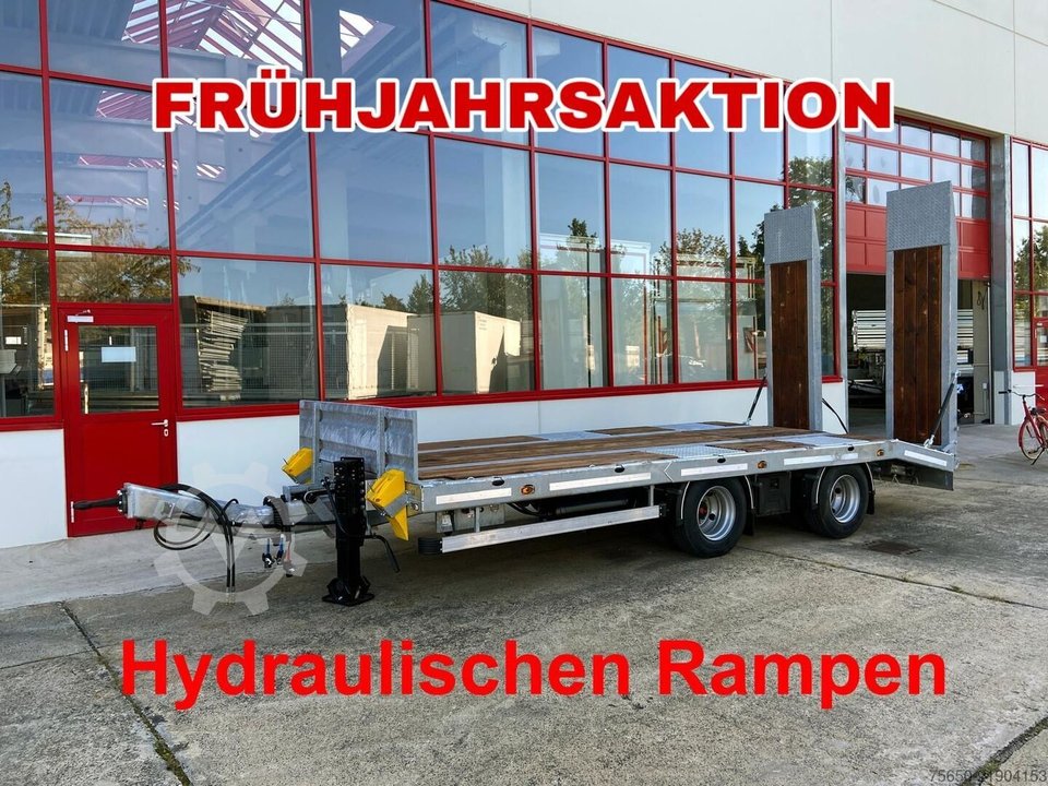 Möslein TT21-6,5 hydr  21 t Tandemtieflader, hydr. Rampen, NEU
