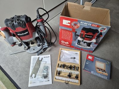 Oberfräse Einhell RT RO 55 mit Originalverpackung + Fräser Set