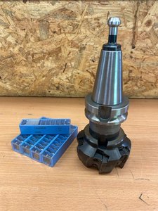 80er Seco Messerkopf mit SK40 Aufnahme 50 neu Wendeschneidplatten